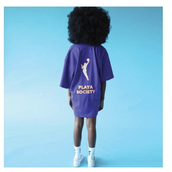 NWT PLAYA SOCIETY WNBA BASEBALL JERSEY Size L - Picture 3 of 3